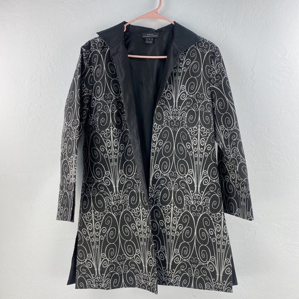 The Metropolitan Museum of Art Women's Jacket Size S Black Gray Split Cuff Sides